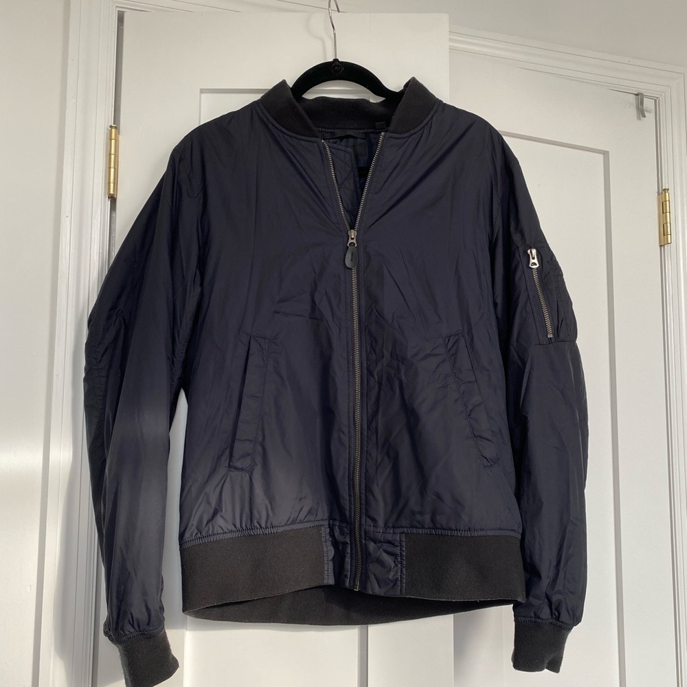 uniqlo navy bomber jacket
